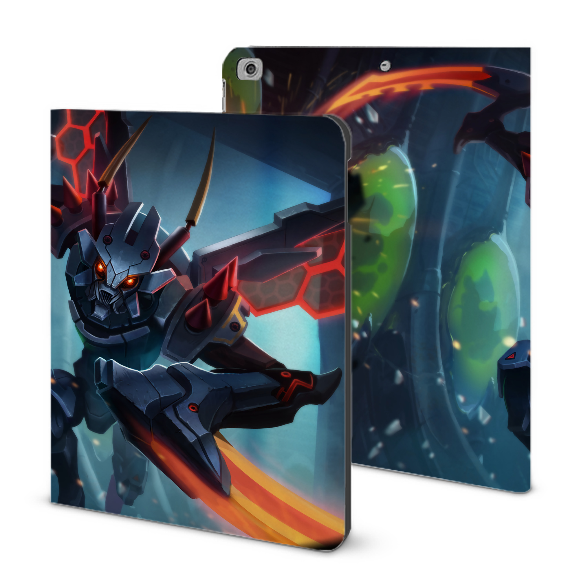 （画像用） リーグ・オブ・レジェンド League of Legends LOL IPad ケース ブック型 PUレザー TPU 耐衝撃 軽量 薄型 ペン収納なし 全面保護 IPad 各モデル対応